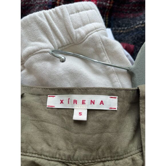 Xirena Army Green Cotton Midi Dress - Picture 3 of 4